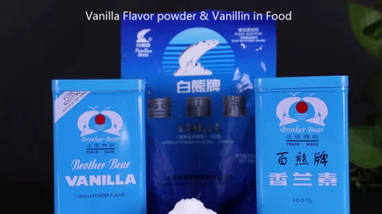 Lebensmittelaroma Vanille & Vanillin & Ethylvanillin Kristalltrommel und Dose CAS 121